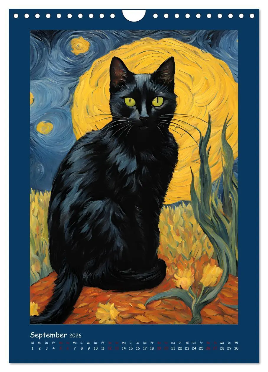 Bild: 9783457281864 | Katzen im Farbenspiel (Wandkalender 2026 DIN A4 hoch), CALVENDO...