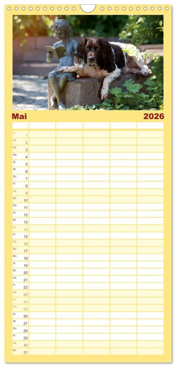 Bild: 9783516511864 | Familienplaner 2026 - Passion Jagdhund - Kleiner Münsterländer mit...