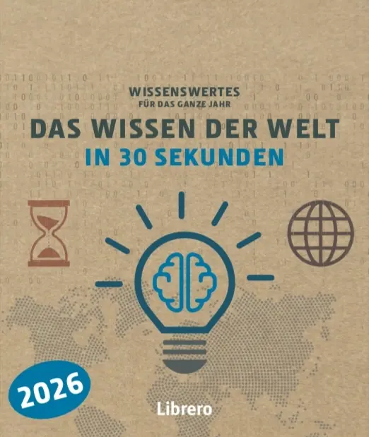 Cover: 9789464991864 | Kalender 2026. Das Wissen der Welt in 30 Sekunden | Gary Sacks | 2026
