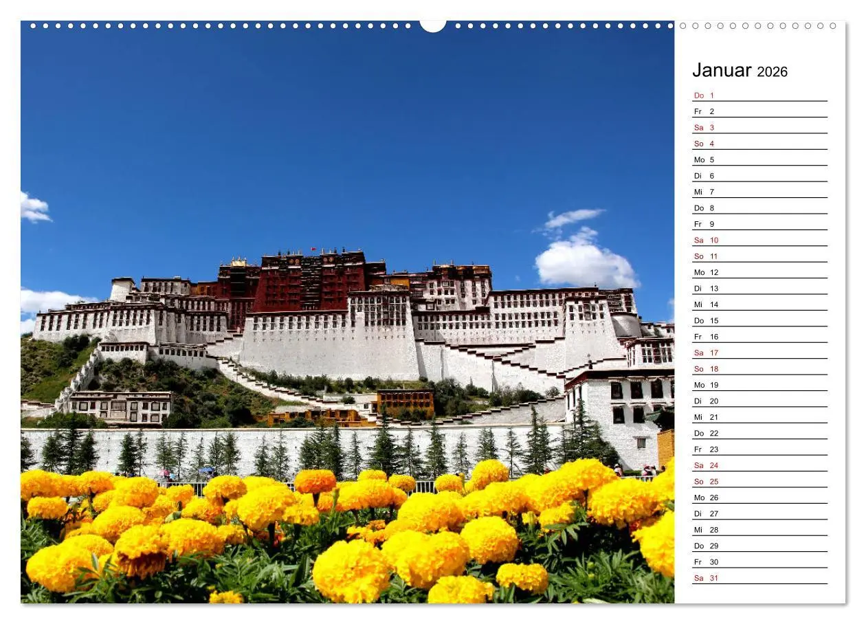 Bild: 9783457891964 | Tibet Momente (Wandkalender 2026 DIN A2 quer), CALVENDO Monatskalender