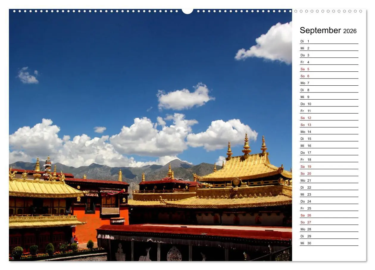 Bild: 9783457891964 | Tibet Momente (Wandkalender 2026 DIN A2 quer), CALVENDO Monatskalender