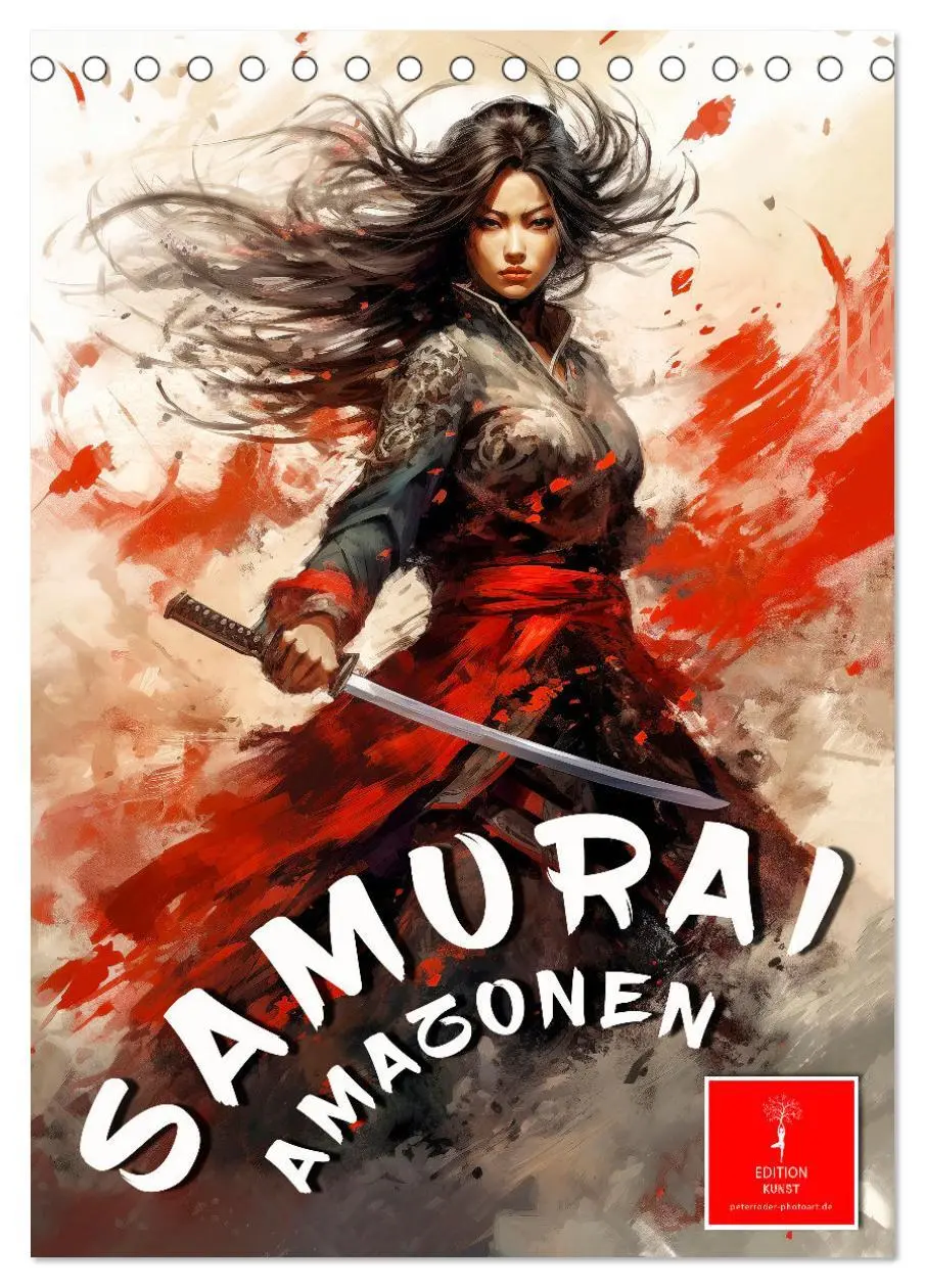 Cover: 9783516291964 | Samurai Amazonen (Tischkalender 2026 DIN A5 hoch), CALVENDO...