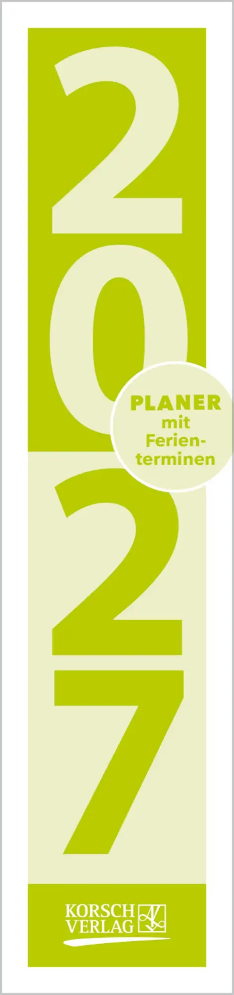 Cover: 9783819301964 | Streifenplaner Compact Grün 2027 | Verlag Korsch | Kalender | 13 S.