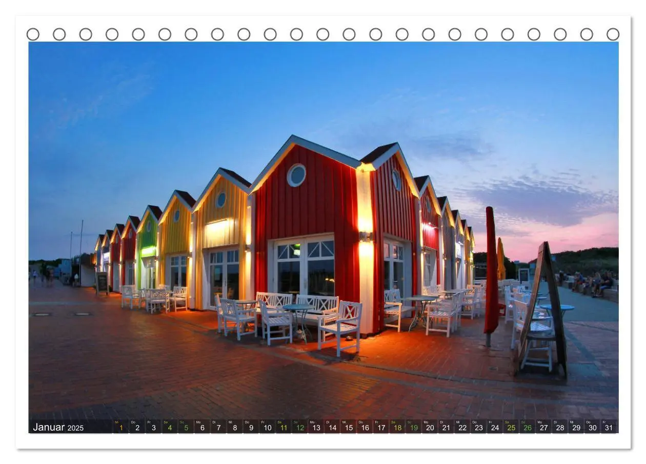 Bild: 9783435212064 | OP LANGEOOG (Tischkalender 2025 DIN A5 quer), CALVENDO Monatskalender