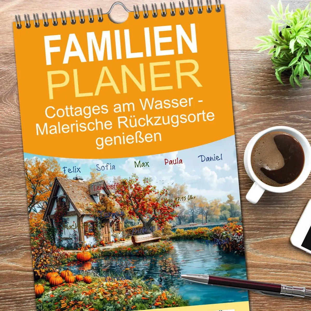Bild: 9783516492064 | Familienplaner 2026 - Cottages am Wasser - Malerische Rückzugsorte...