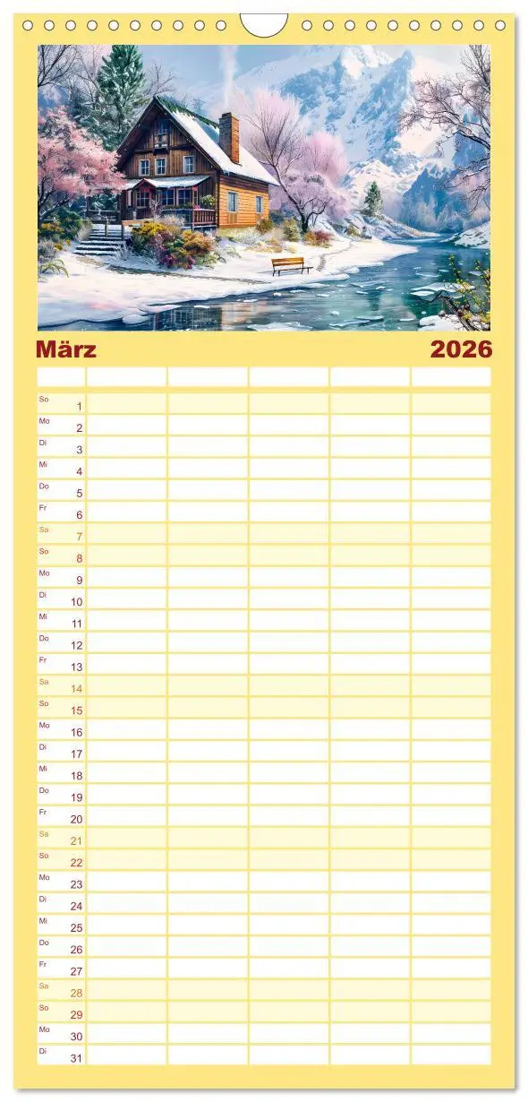 Bild: 9783516492064 | Familienplaner 2026 - Cottages am Wasser - Malerische Rückzugsorte...