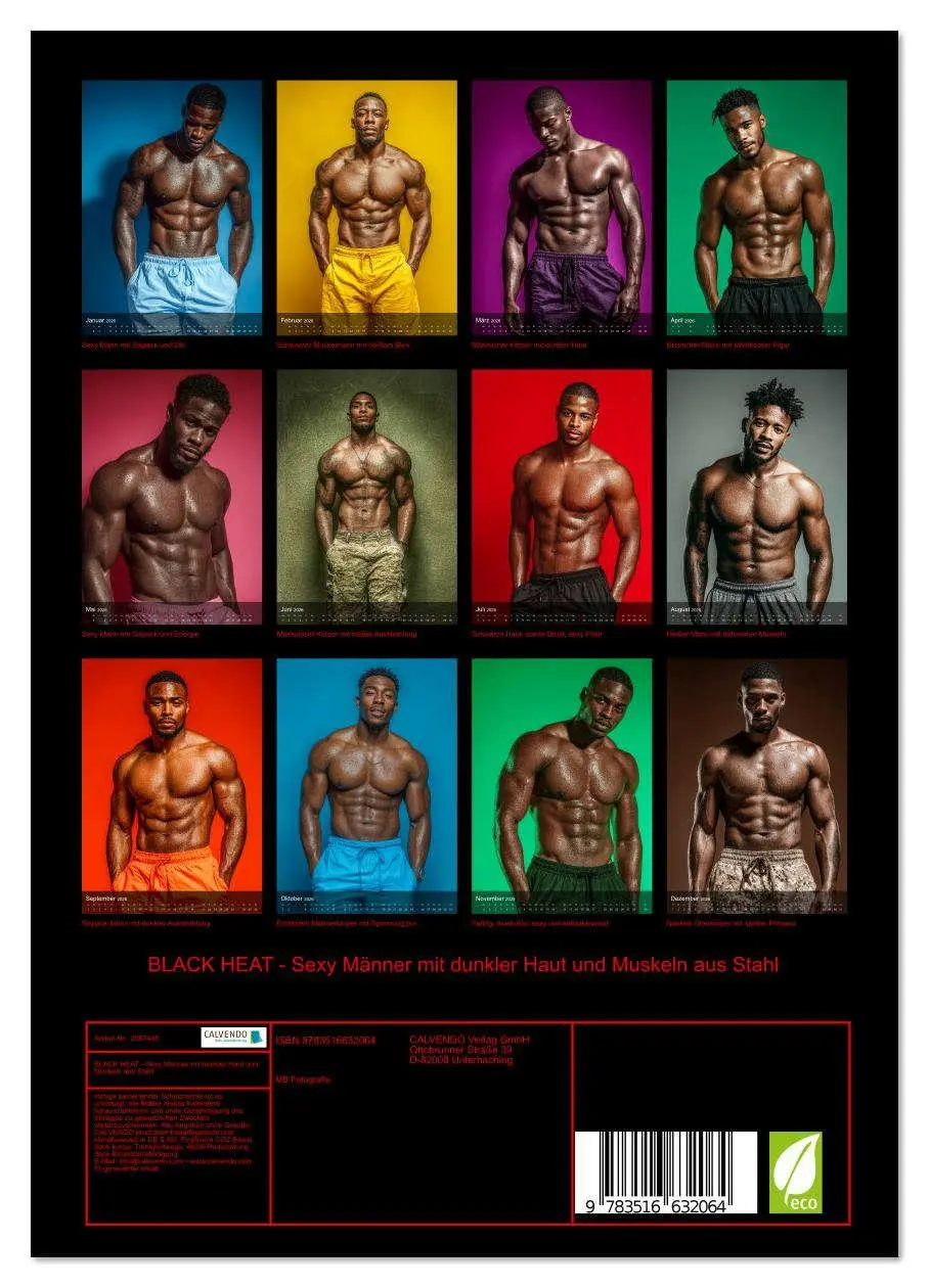 Bild: 9783516632064 | BLACK HEAT - Sexy Männer mit dunkler Haut und Muskeln aus Stahl...