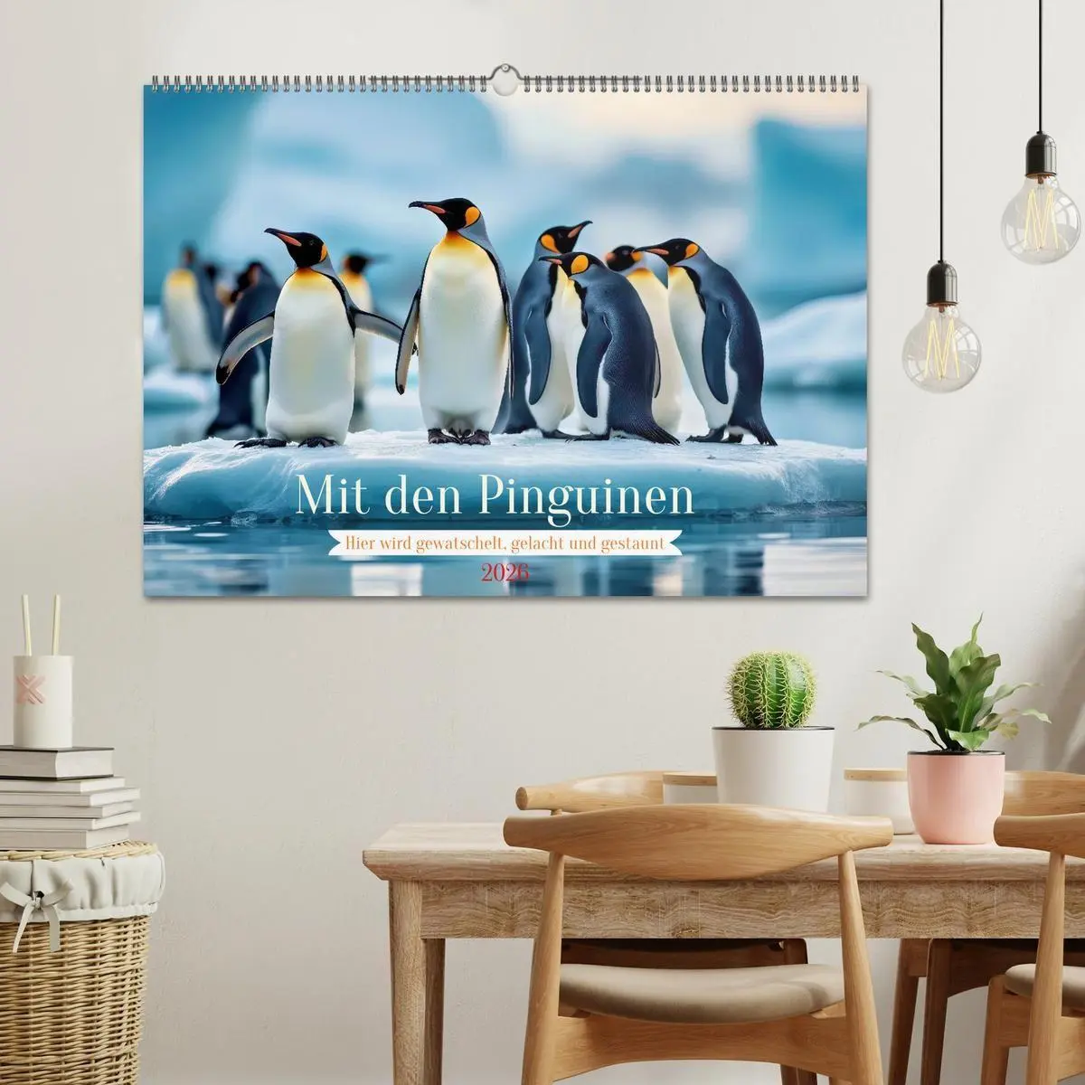 Bild: 9783516702064 | Mit den Pinguinen (Wandkalender 2026 DIN A2 quer), CALVENDO...