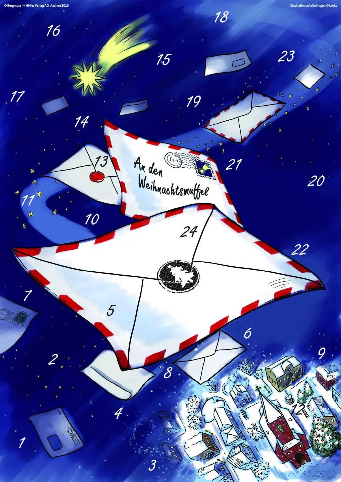 Cover: 9783889972064 | Briefe an den Weihnachtsmuffel | Ida Leonhard | Kalender | 30 S.