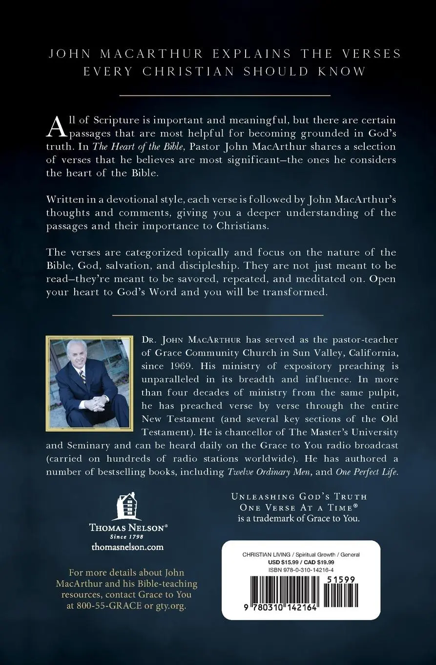 Rückseite: 9780310142164 | The Heart of the Bible | Explore the Power of Key Bible Passages