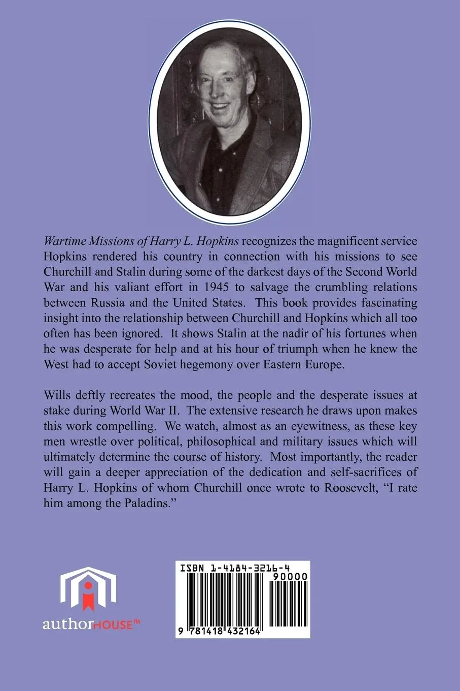 Rückseite: 9781418432164 | Wartime Missions of Harry L. Hopkins | Matthew B. Wills | Taschenbuch