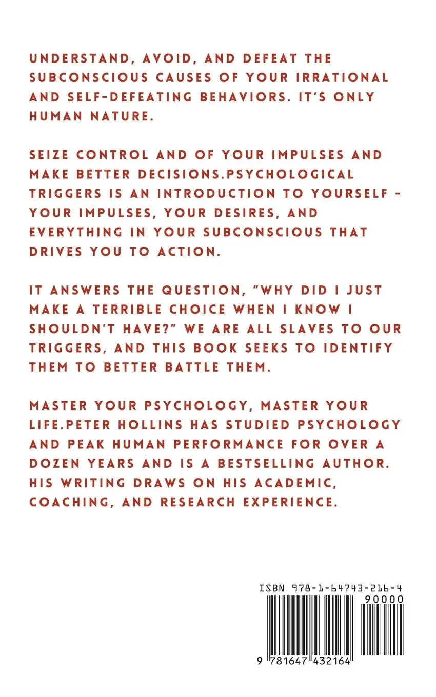 Rückseite: 9781647432164 | Psychological Triggers | Peter Hollins | Taschenbuch | Englisch | 2020
