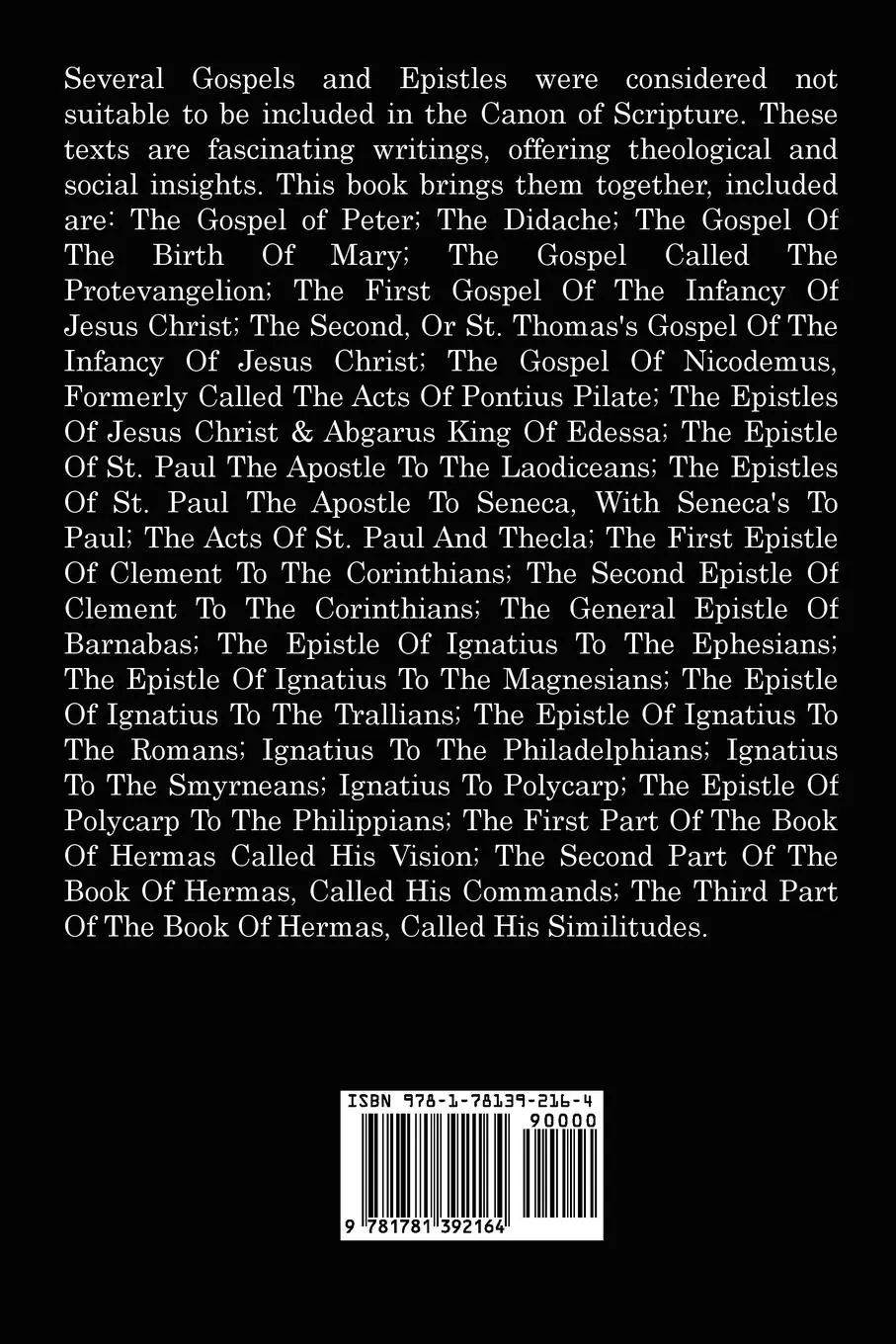 Rückseite: 9781781392164 | The Forbidden Texts - Gospels and Epistles That Were Banned from...