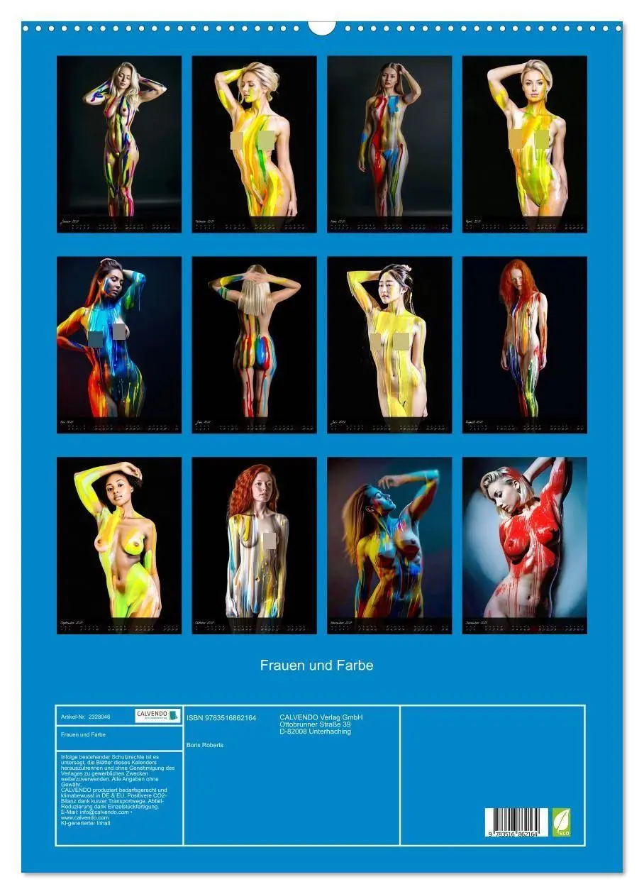 Bild: 9783516862164 | Frauen und Farbe (Wandkalender 2027 DIN A2 hoch), CALVENDO...