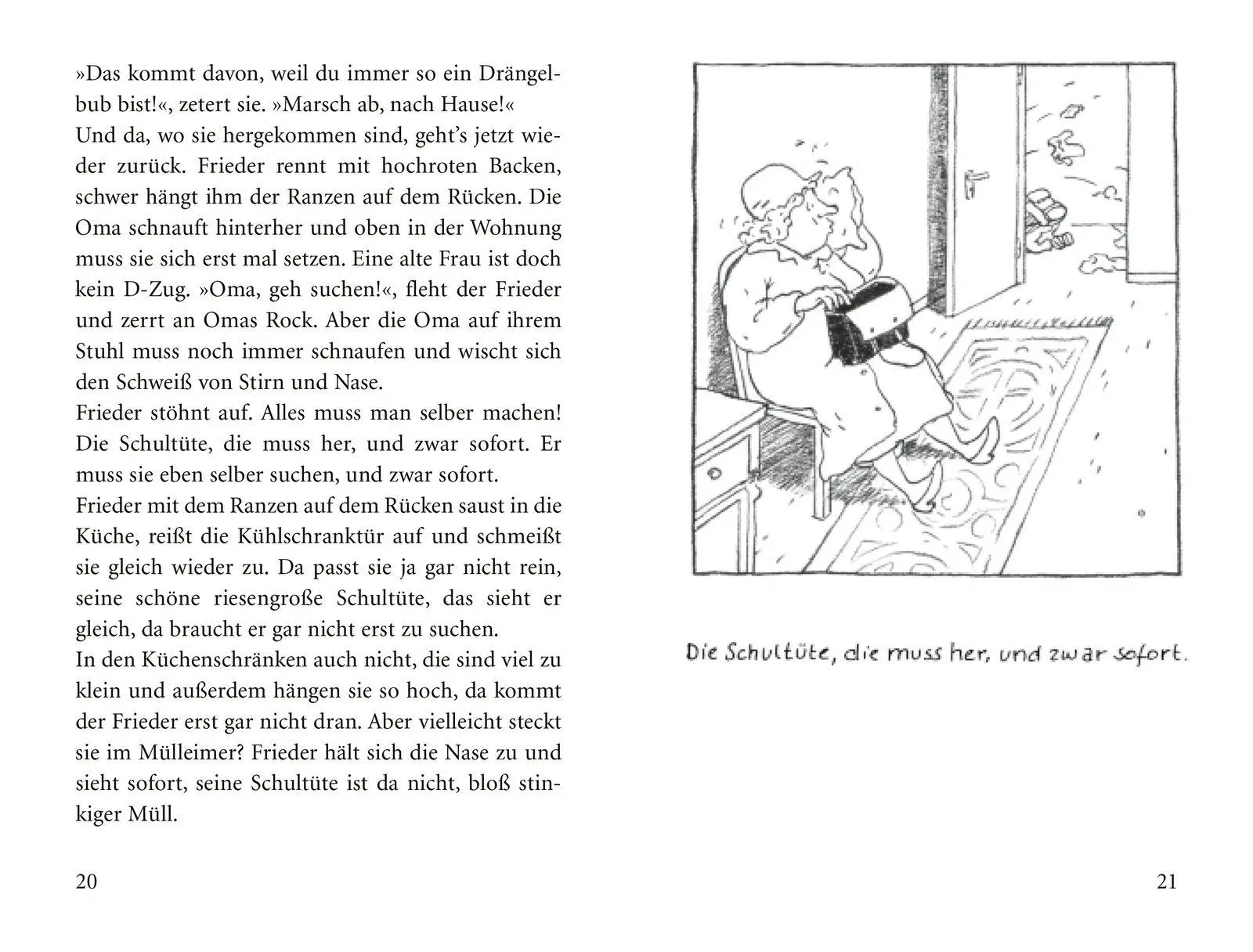 Bild: 9783733502164 | Schule!, schreit der Frieder, und die Oma, die kommt mit | Gudrun Mebs