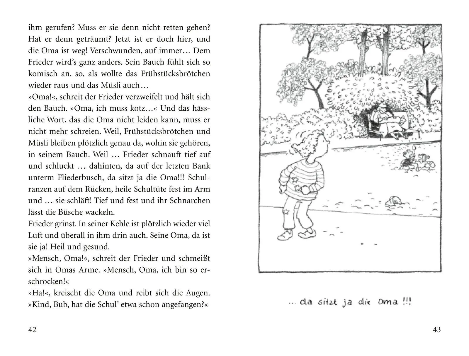 Bild: 9783733502164 | Schule!, schreit der Frieder, und die Oma, die kommt mit | Gudrun Mebs