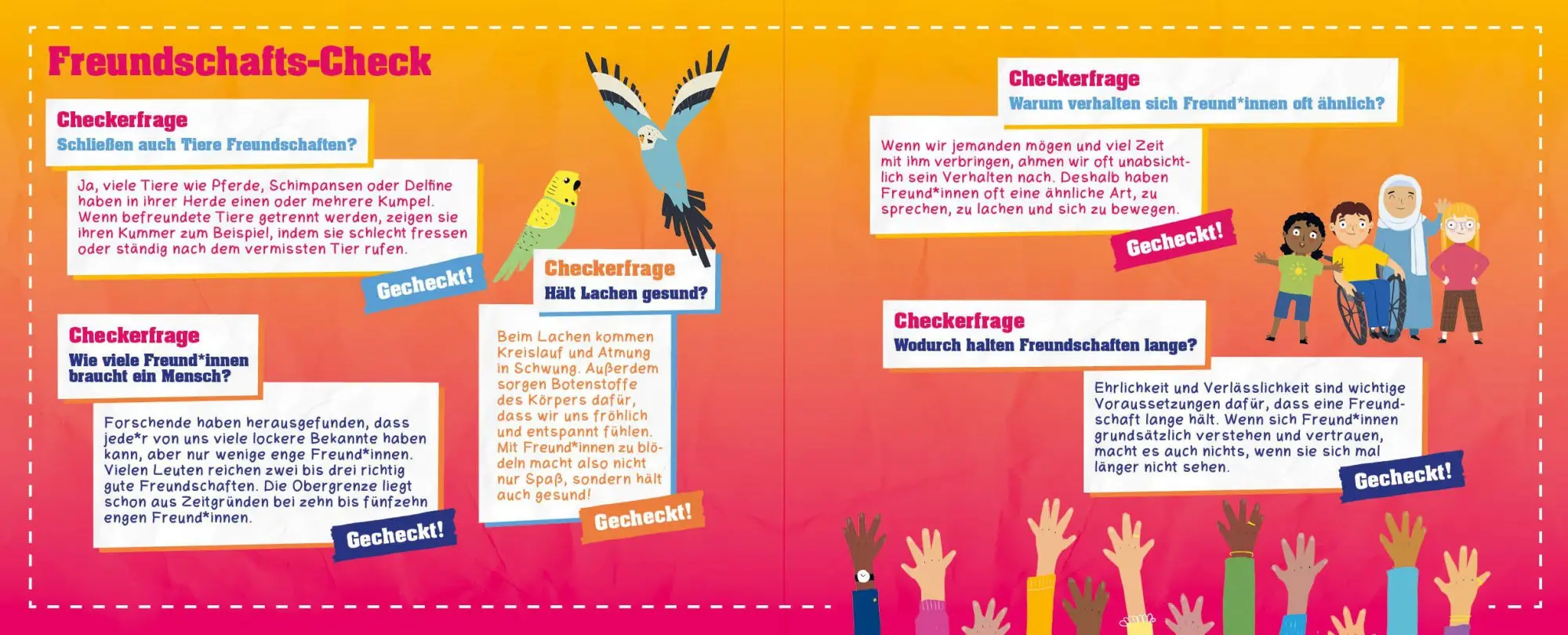 Bild: 9783745932164 | Der ultimative Freundschafts-Check - Das Freundealbum von Checker...