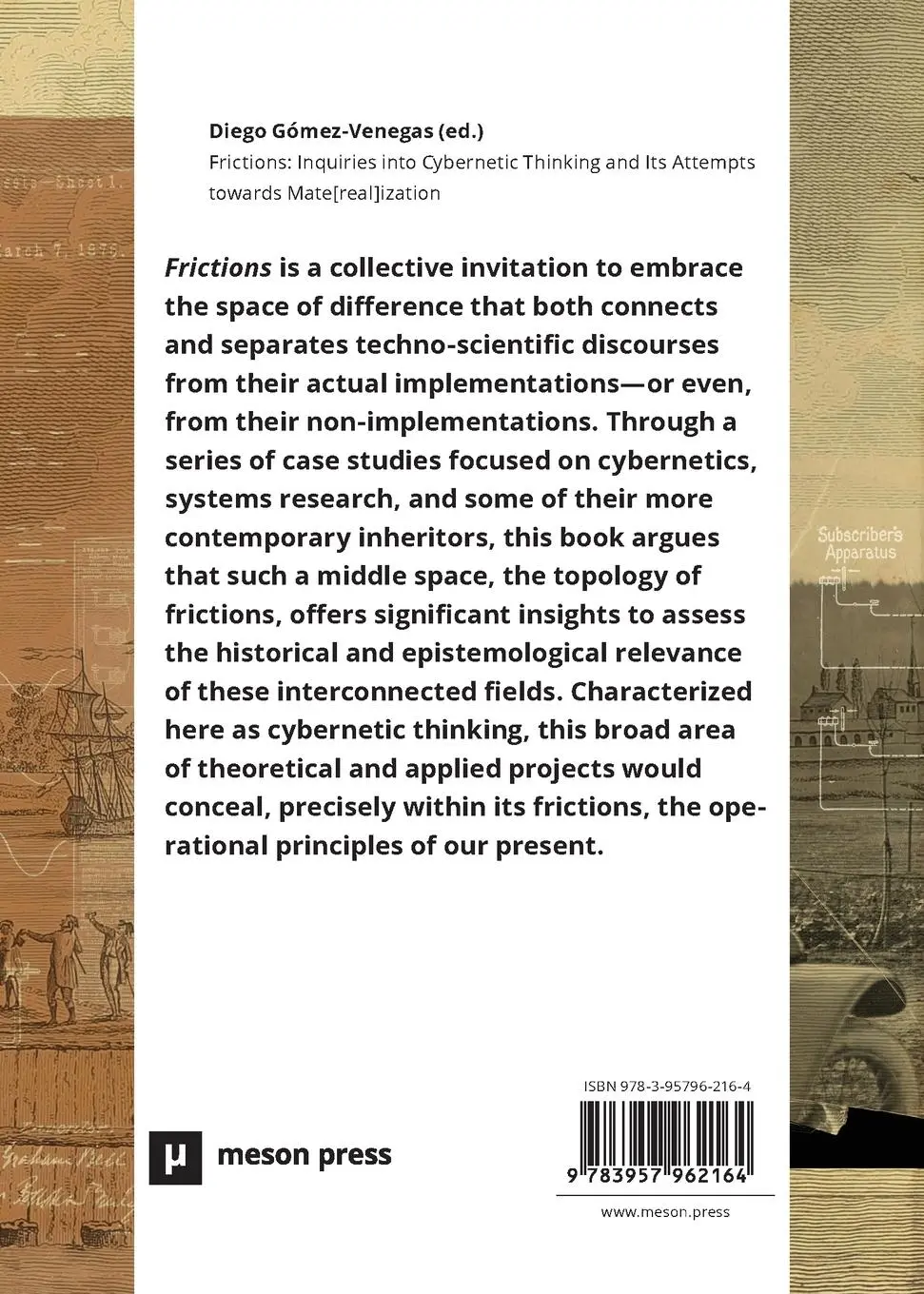 Rückseite: 9783957962164 | Frictions | Diego Gómez-Venegas | Taschenbuch | Englisch | 2023