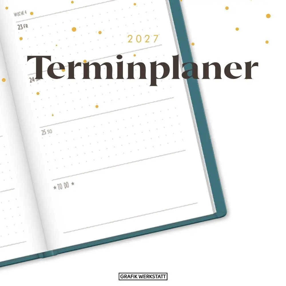 Bild: 9783986362164 | Terminplaner Lederlook 2027 Petrol | Terminplaner Lederlook A6 | Buch