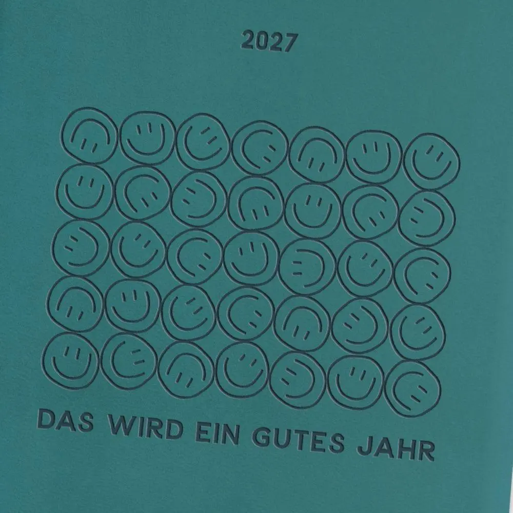 Bild: 9783986362164 | Terminplaner Lederlook 2027 Petrol | Terminplaner Lederlook A6 | Buch