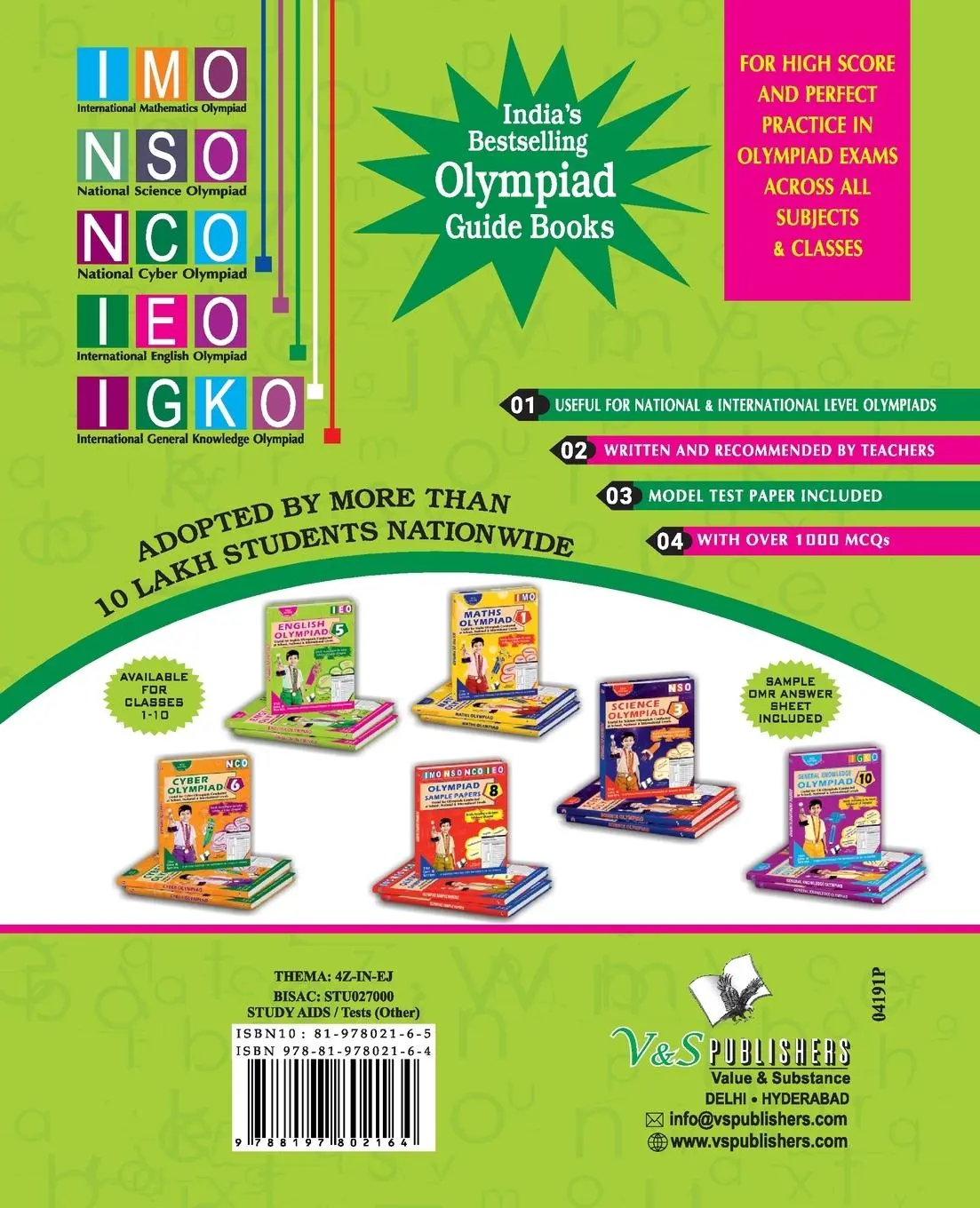 Rückseite: 9788197802164 | Olympiad Workbook English Class 1 | V&amp;S Editorial Board | Taschenbuch