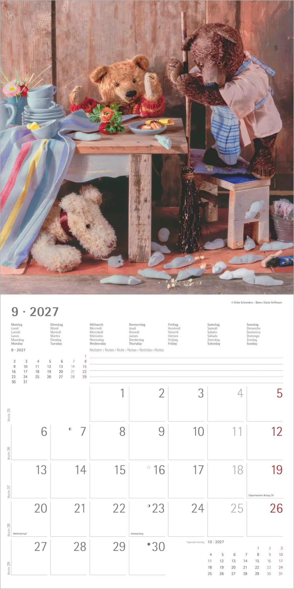 Bild: 4069095012264 | Teddy 2027 | Neumann Verlage GmbH &amp; Co KG | Kalender | 14 S. | Deutsch