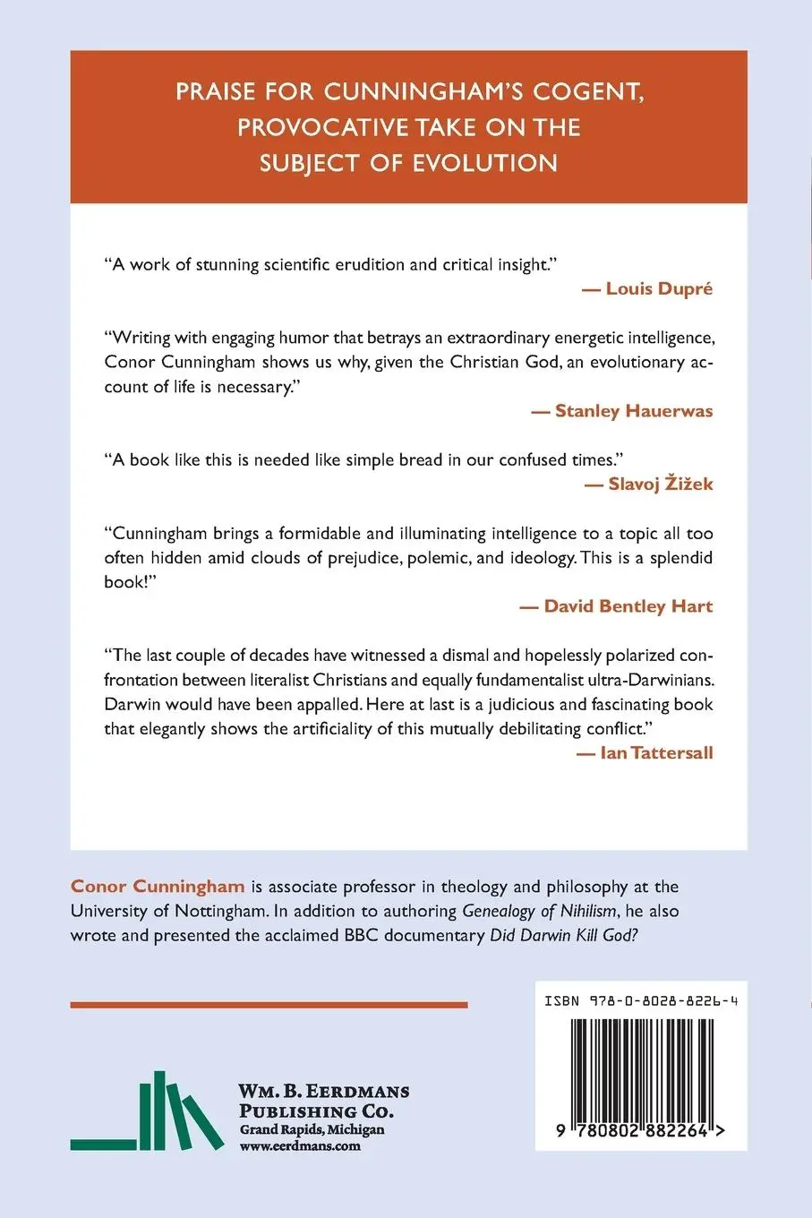Rückseite: 9780802882264 | Darwin's Pious Idea | Conor Cunningham | Taschenbuch | Englisch | 2010