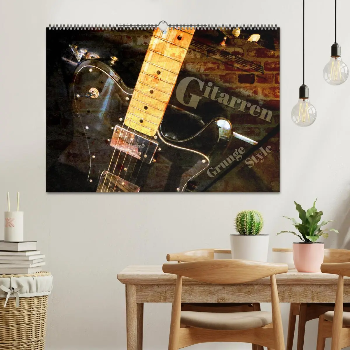 Bild: 9783457902264 | Gitarren - Grunge Style (Wandkalender 2026 DIN A2 quer), CALVENDO...