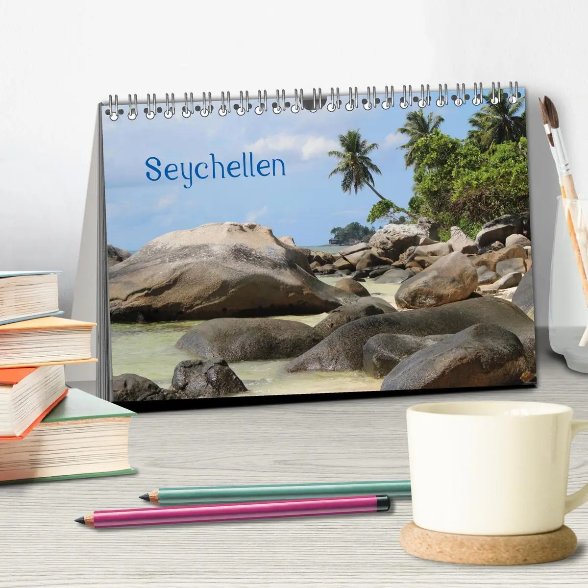 Bild: 9783516162264 | Seychellen (Tischkalender 2026 DIN A5 quer), CALVENDO Monatskalender