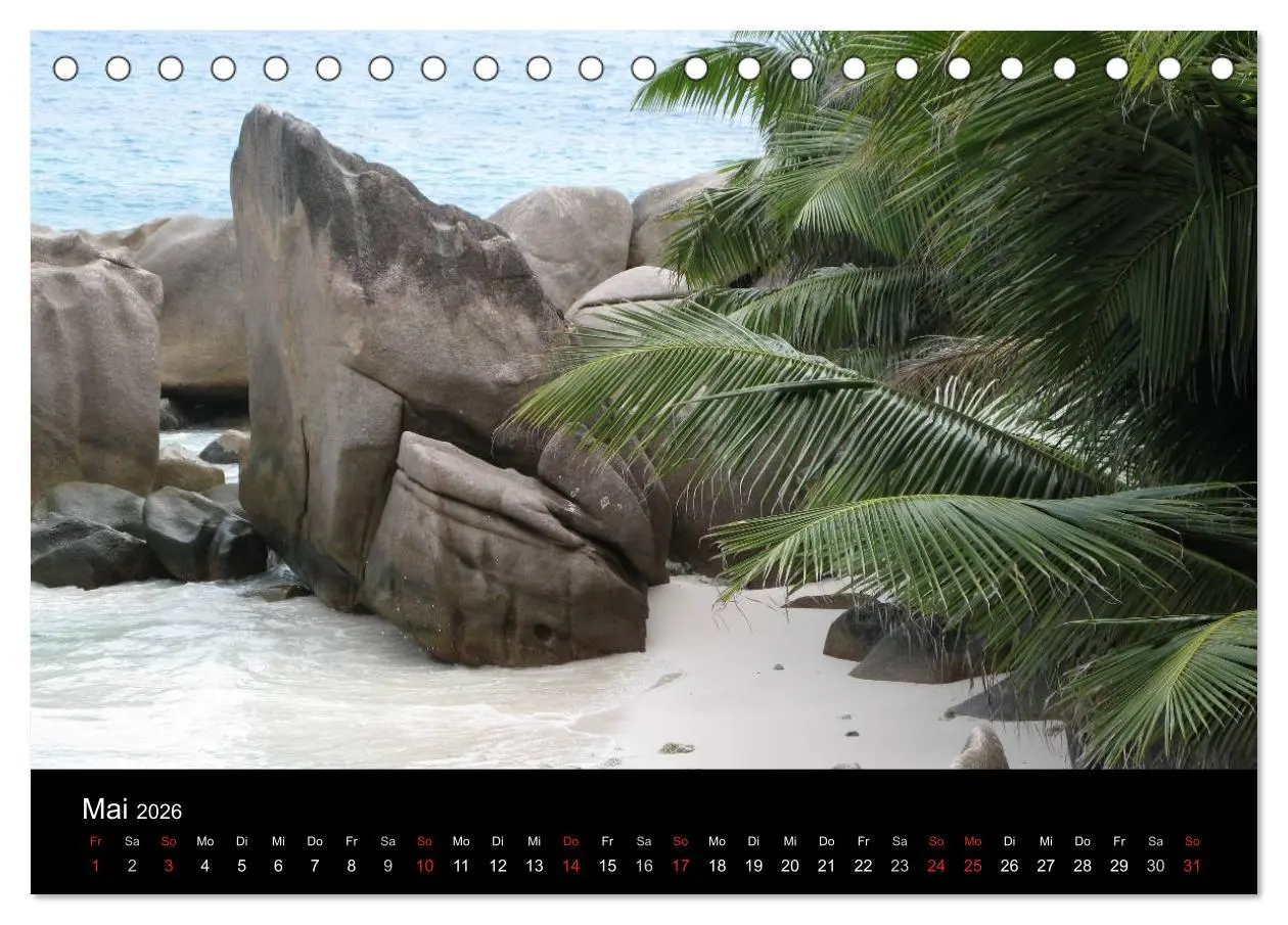 Bild: 9783516162264 | Seychellen (Tischkalender 2026 DIN A5 quer), CALVENDO Monatskalender