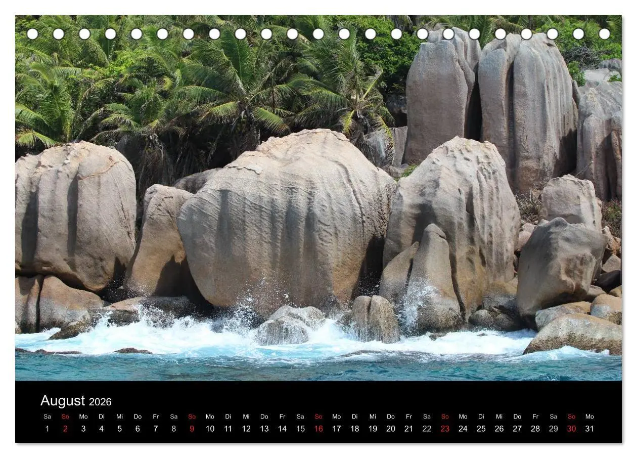 Bild: 9783516162264 | Seychellen (Tischkalender 2026 DIN A5 quer), CALVENDO Monatskalender