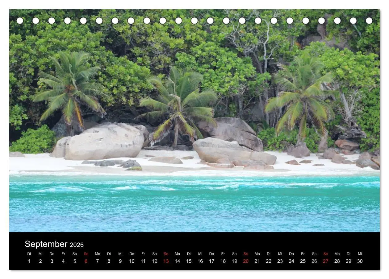 Bild: 9783516162264 | Seychellen (Tischkalender 2026 DIN A5 quer), CALVENDO Monatskalender
