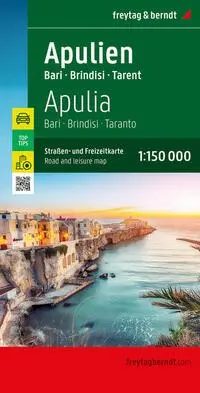 Cover: 9783707922264 | Apulien, Straßen- und Freizeitkarte 1:150.000, freytag &amp; berndt | 2023