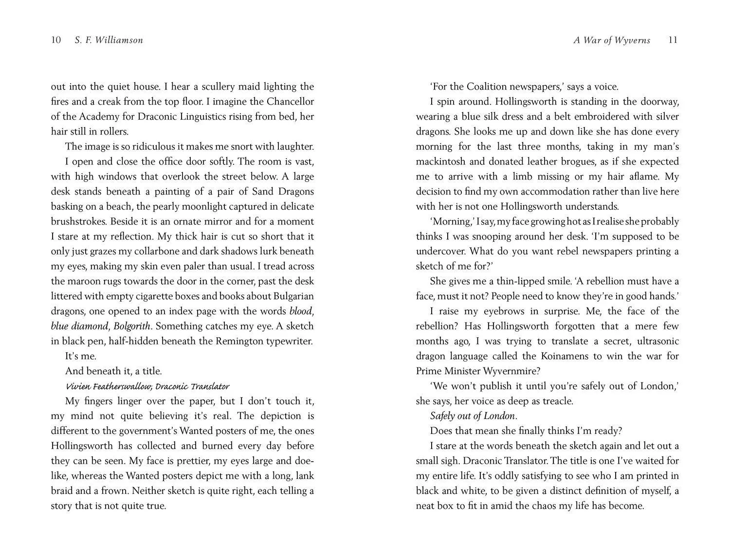 Bild: 9780008652364 | A Language of Dragons (2) - A War of Wyverns | S. F Williamson | Buch