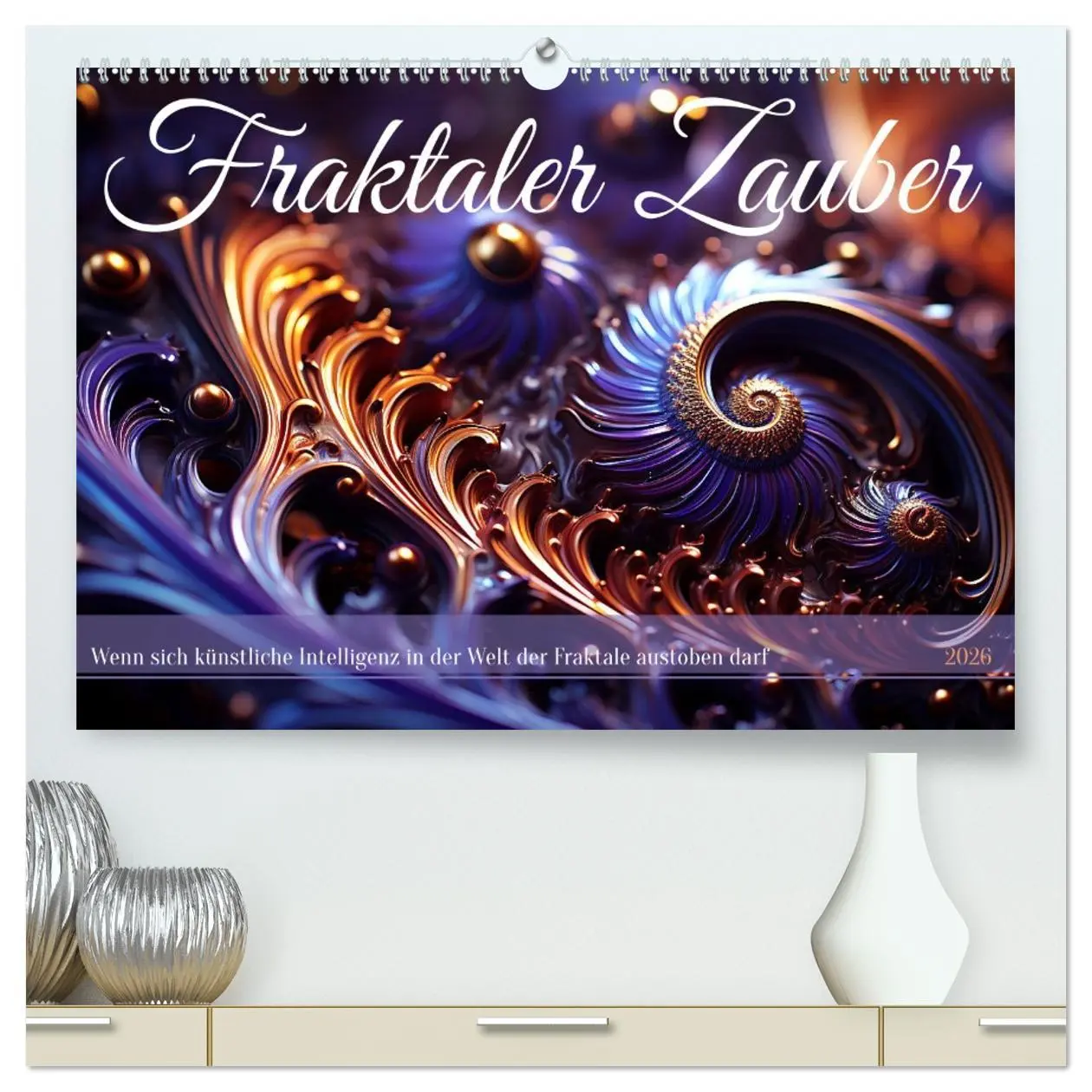 Cover: 9783457512364 | Fraktaler Zauber (hochwertiger Premium Wandkalender 2026 DIN A2...