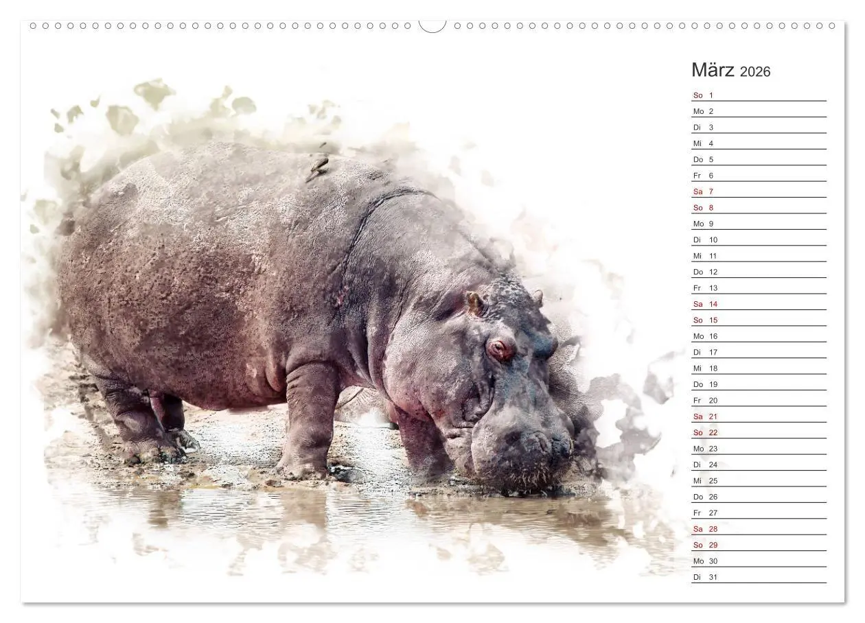 Bild: 9783457752364 | Tierportraits - Fine Art (hochwertiger Premium Wandkalender 2026...