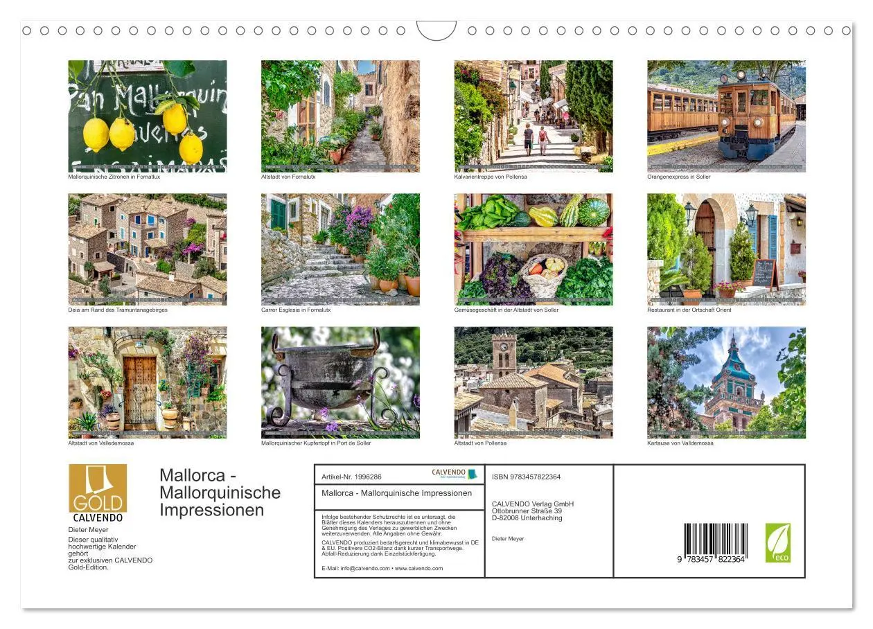 Bild: 9783457822364 | Mallorca - Mallorquinische Impressionen (Wandkalender 2026 DIN A3...