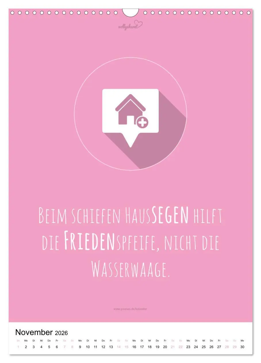 Bild: 9783516392364 | vollgeherzt: Der besondere Kalender für Bauherren mit motivierenden...