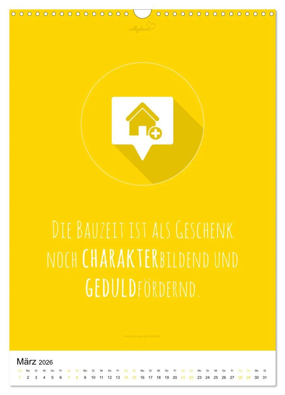 Bild: 9783516392364 | vollgeherzt: Der besondere Kalender für Bauherren mit motivierenden...