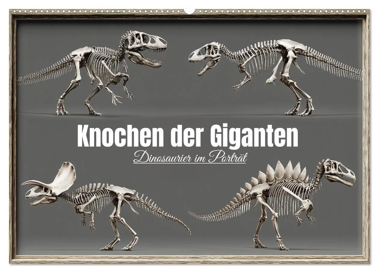 Cover: 9783516912364 | Knochen der Giganten - Dinosaurier im Porträt (Wandkalender 2027...