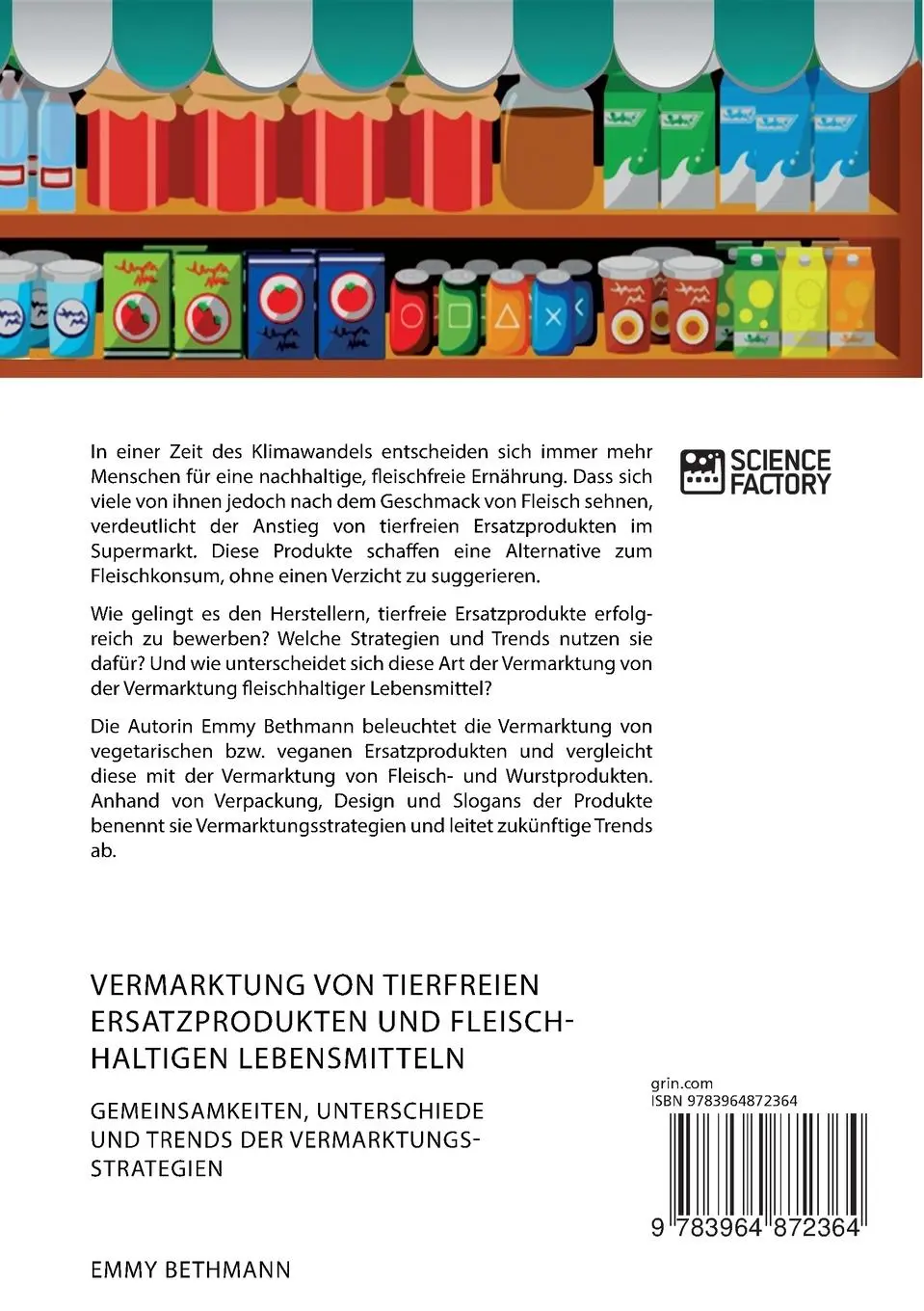 Rückseite: 9783964872364 | Vermarktung von tierfreien Ersatzprodukten und fleischhaltigen...