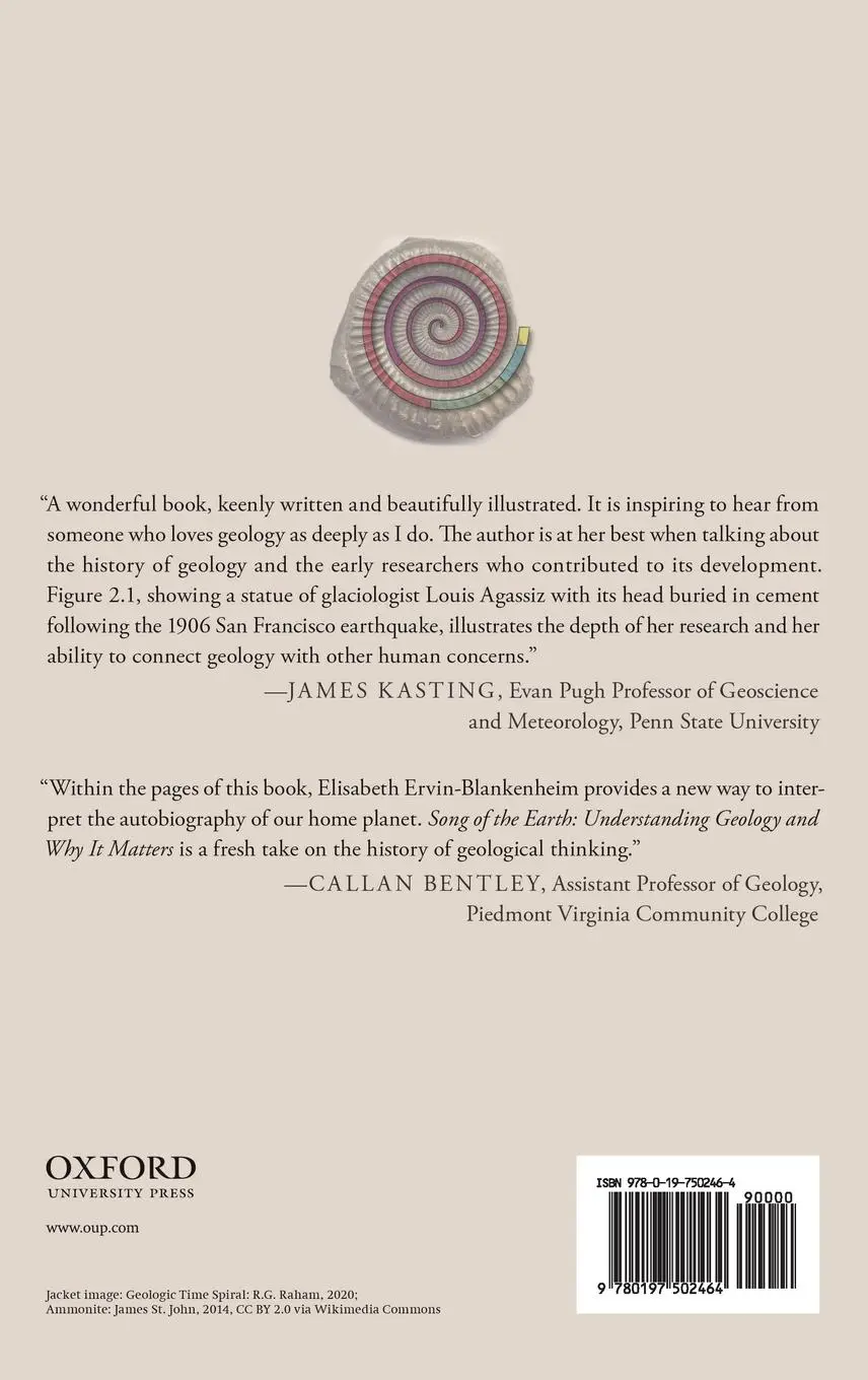 Rückseite: 9780197502464 | Song of the Earth | Understanding Geology and Why It Matters | Buch
