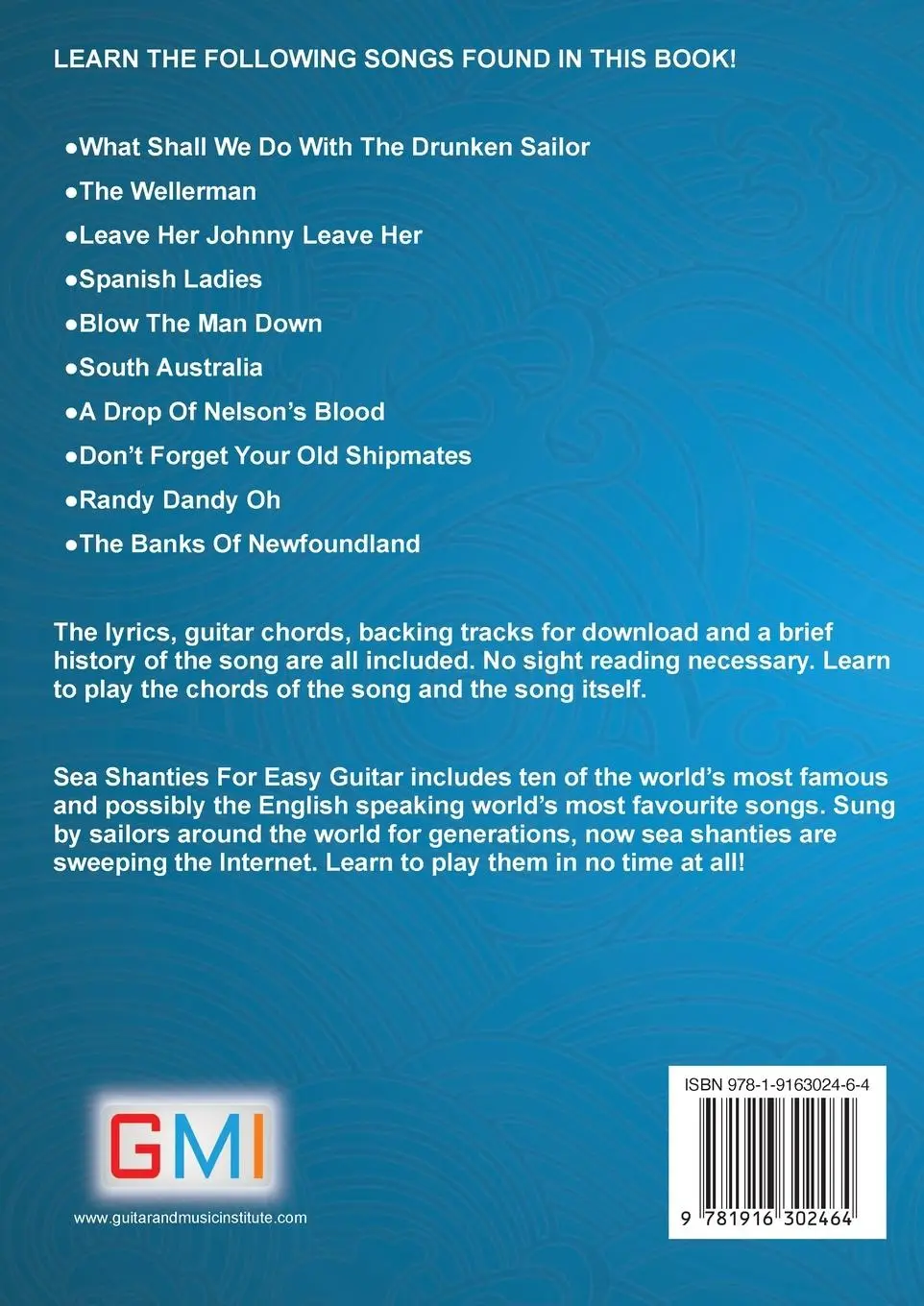 Rückseite: 9781916302464 | Sea Shanties For Easy Guitar | Ged Brockie | Taschenbuch | Englisch