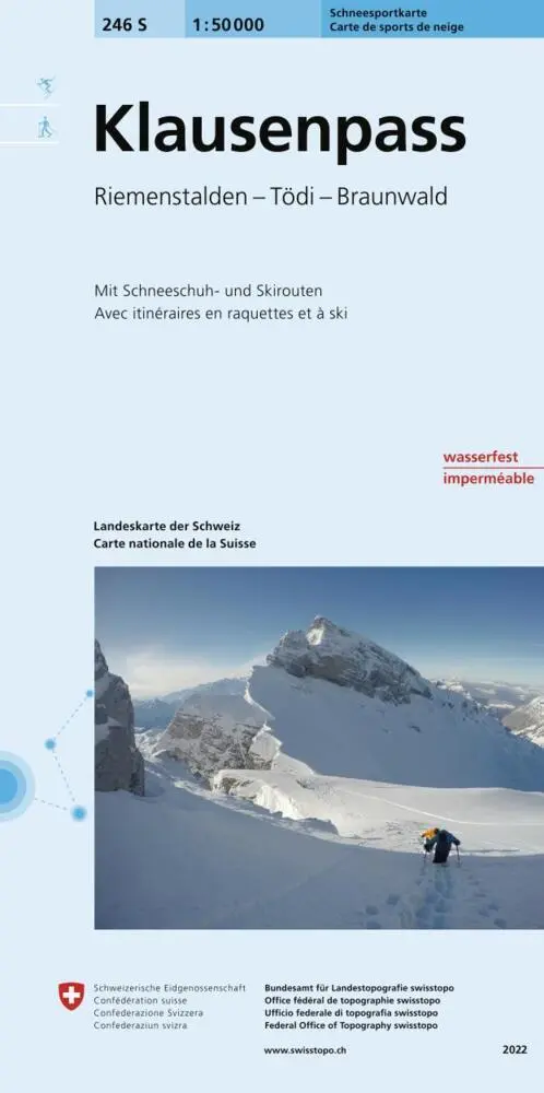 Cover: 9783302202464 | 246S Klausenpass Schneesportkarte | Riemenstalden - Tödi - Braunwald