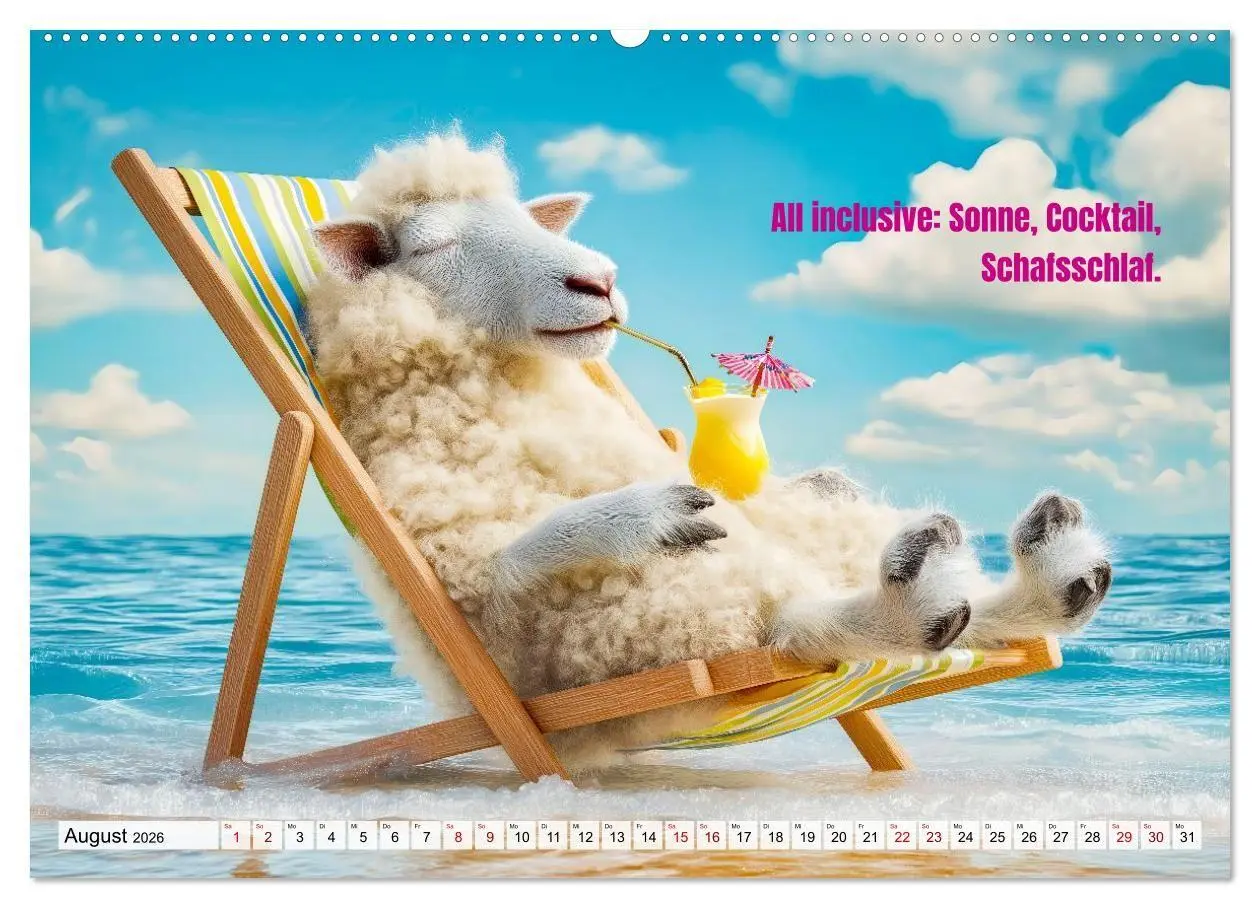 Bild: 9783516692464 | Schlaf gut, mein Schaf - Spruchkalender mit lustigen Schaf-Bildern...