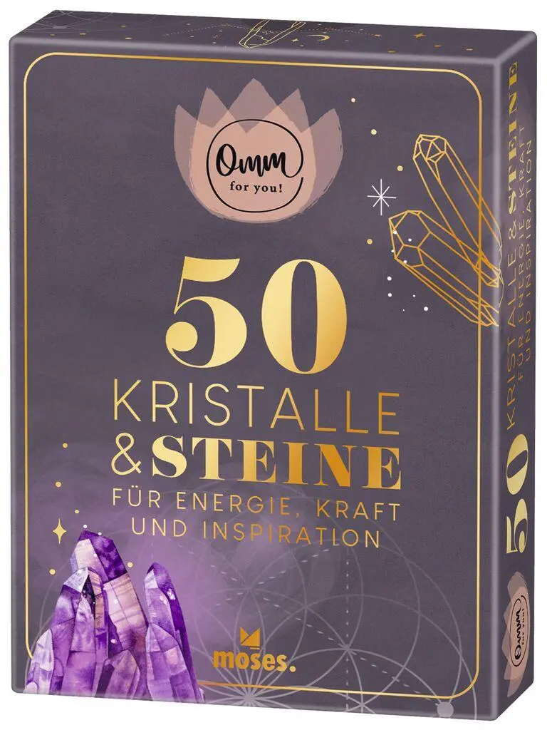 Cover: 9783964552464 | Omm for you 50 Kristalle &amp; Steine | für Energie, Kraft &amp; Inspiration