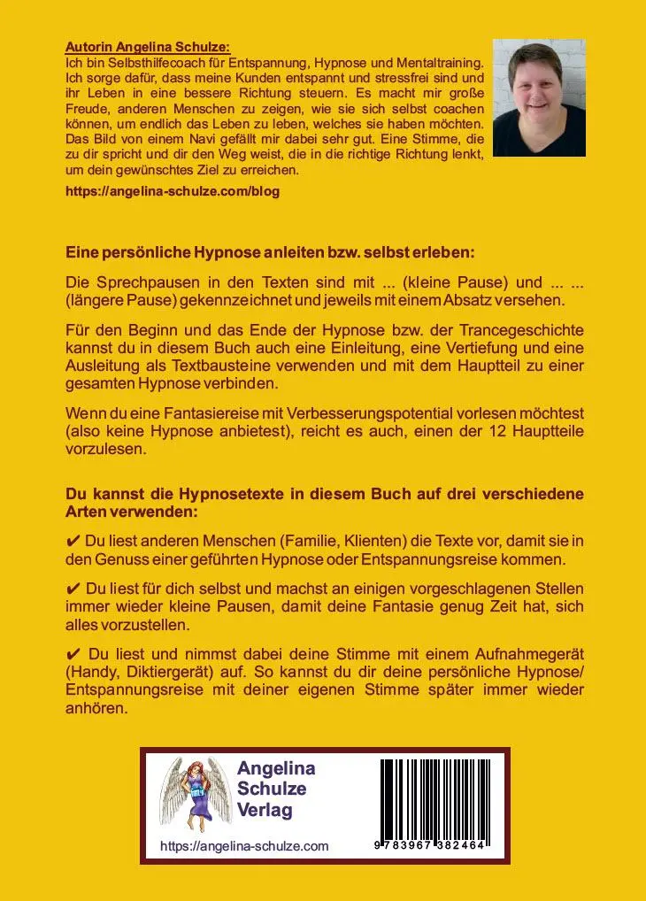 Rückseite: 9783967382464 | Hypnosetexte zum Vorlesen und selber Zusammenstellen 10 | Schulze