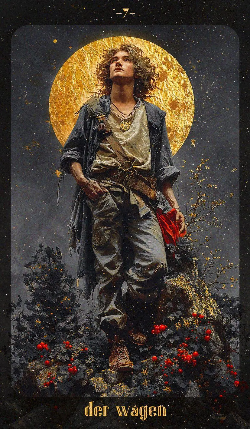 Bild: 4250375102564 | Bernsteinmond Tarot - 78 Tarotkarten und 80-seitiges Booklet | Buch