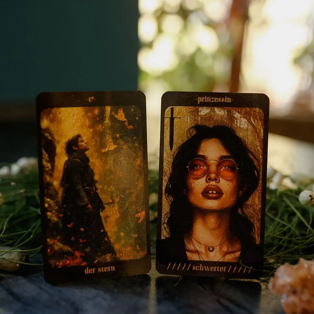 Bild: 4250375102564 | Bernsteinmond Tarot - 78 Tarotkarten und 80-seitiges Booklet | Buch