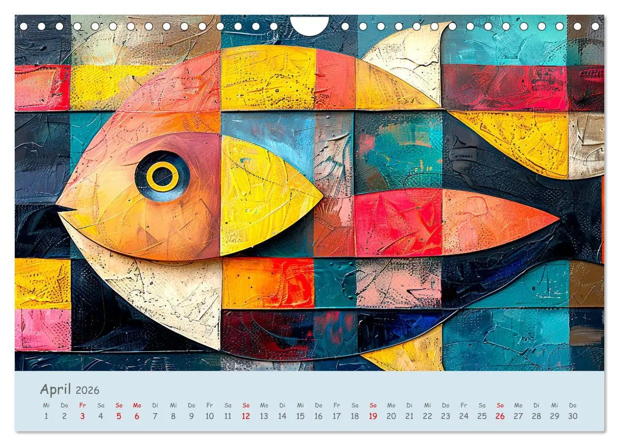 Bild: 9783457282564 | Ozean - Flossen, Schalen, Tentakel (Wandkalender 2026 DIN A4 quer),...